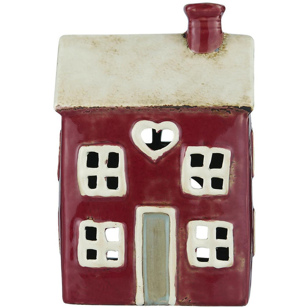 Trouva Ceramic House Tea Light Holder With Four Windows