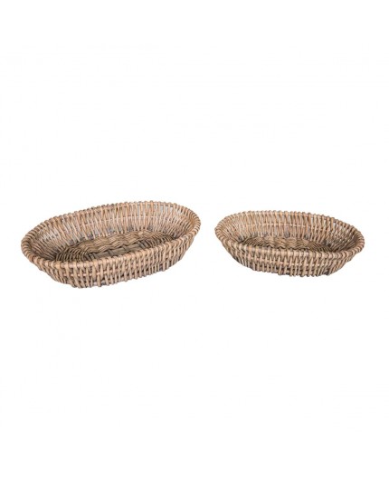 ANTIC LINE Set of 2 Bread Fruit Baskets