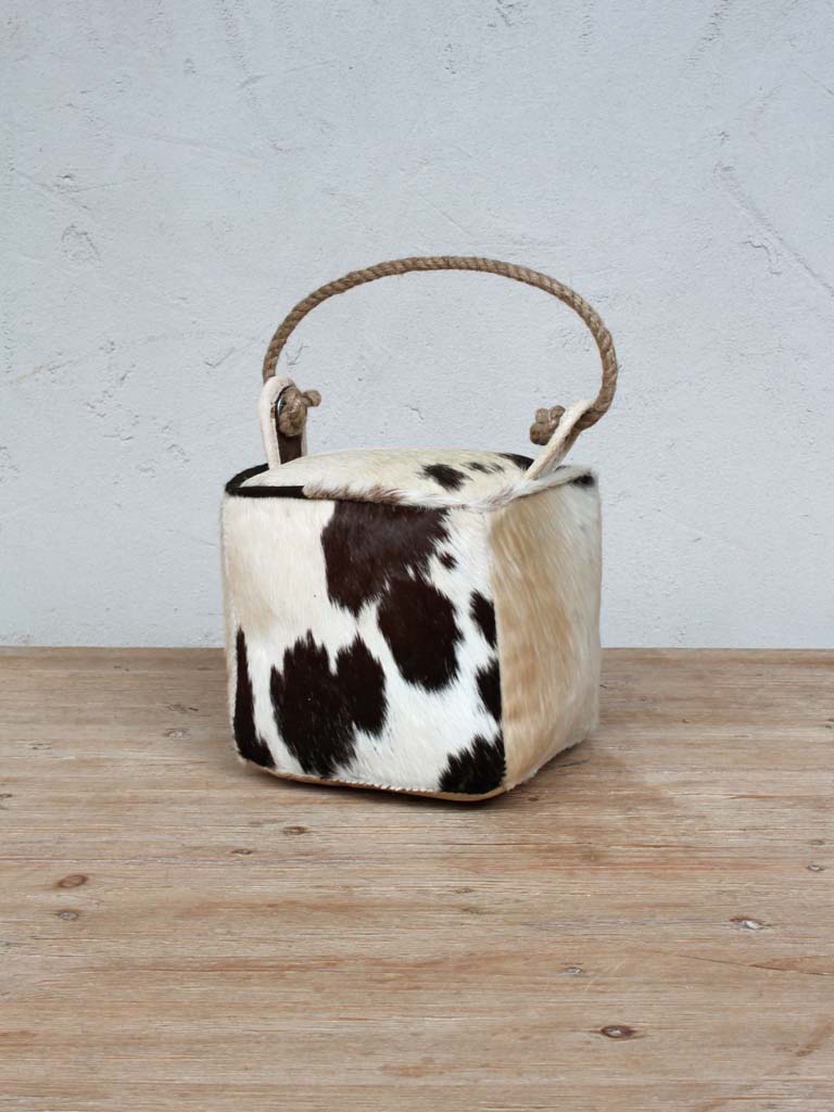 Chehoma Square Cow Hair Door Stopper