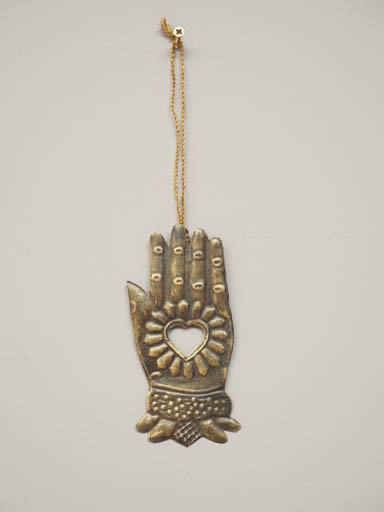 Chehoma Set of 2 Ex-Voto Hand Ornament Hanging