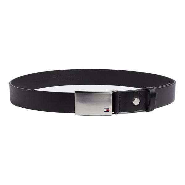 Tommy Hilfiger Adjustable Logo Plaque Belt Black
