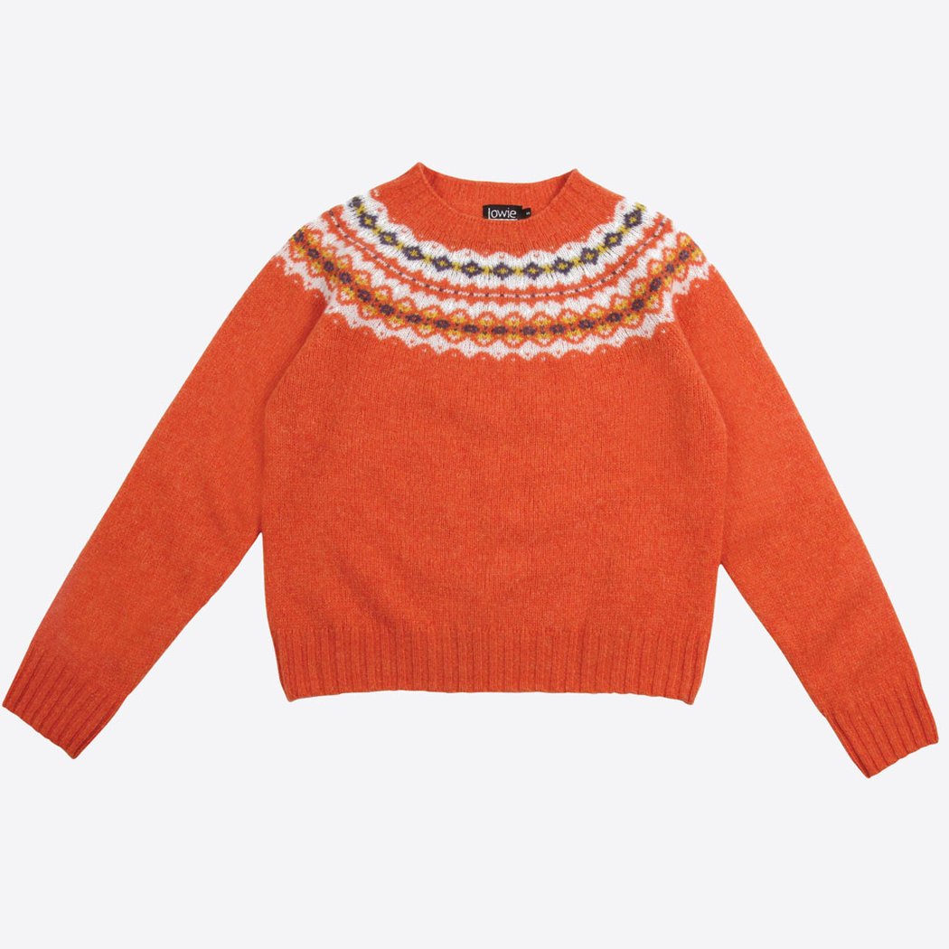 Trouva: Orange Fair Isle Jumper