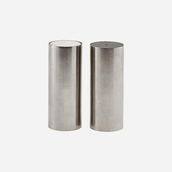 House Doctor Salt And Pepper Set Tall Brushed Silver
