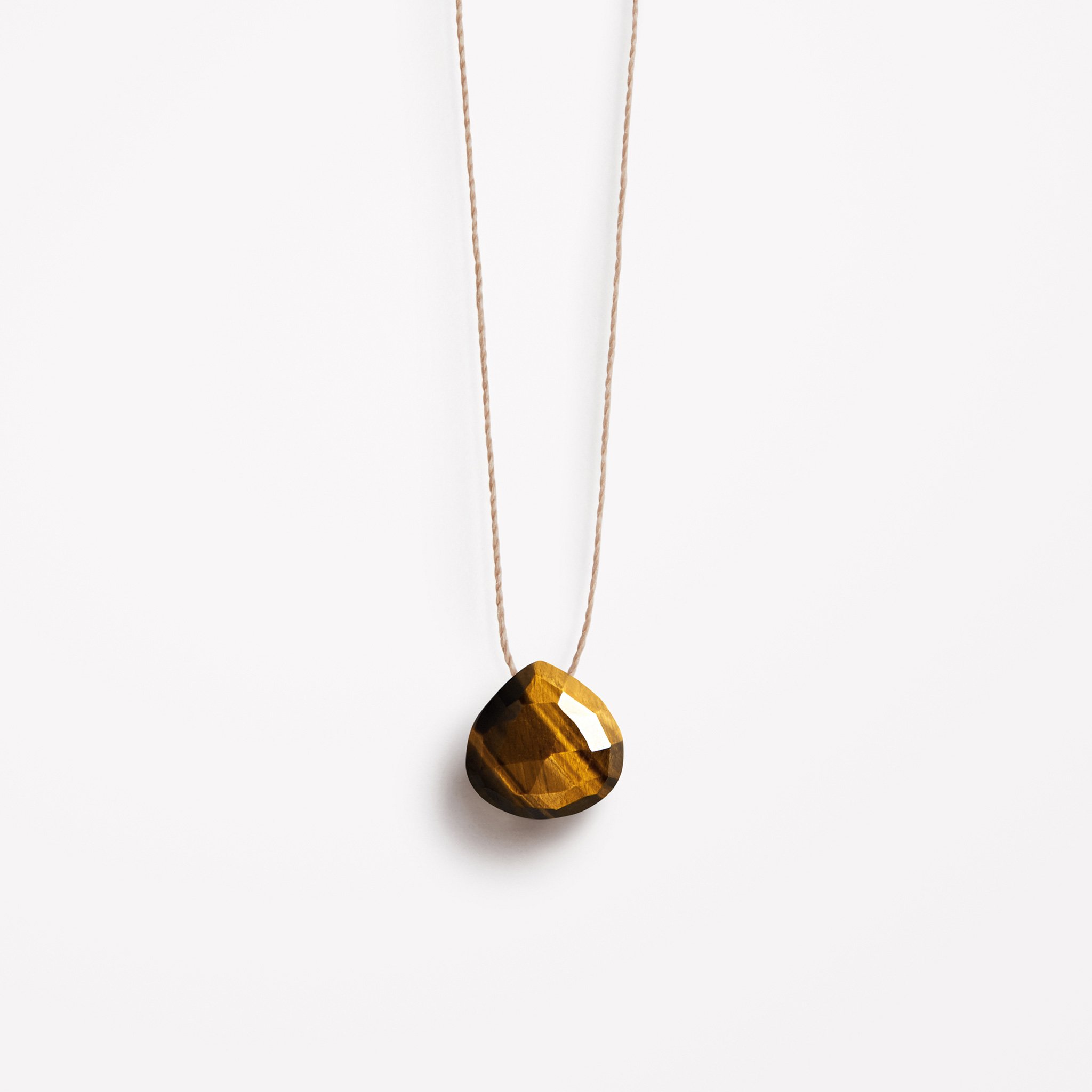 Tiger's Eye Fine Cord Necklace