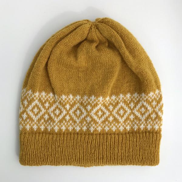 Old Gold Fair Isle Hat