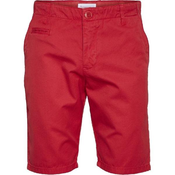Knowledge Cotton Apparel  Chuck Regular Fit Shorts Red