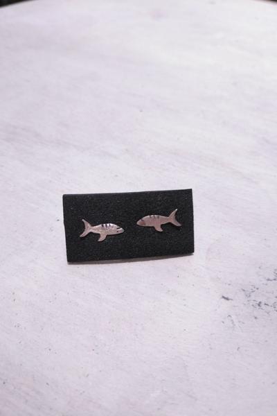 Otro Mundo Shark Silver Earrings