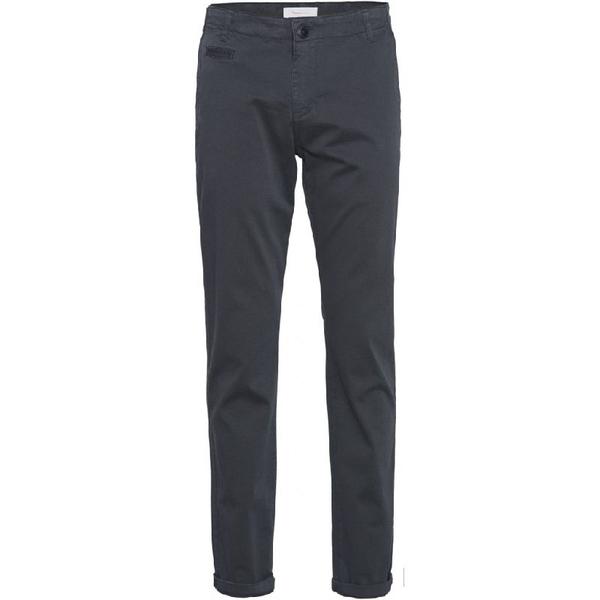 Knowledge Cotton Apparel  Navy Chuck Regular Streched Chino Pants