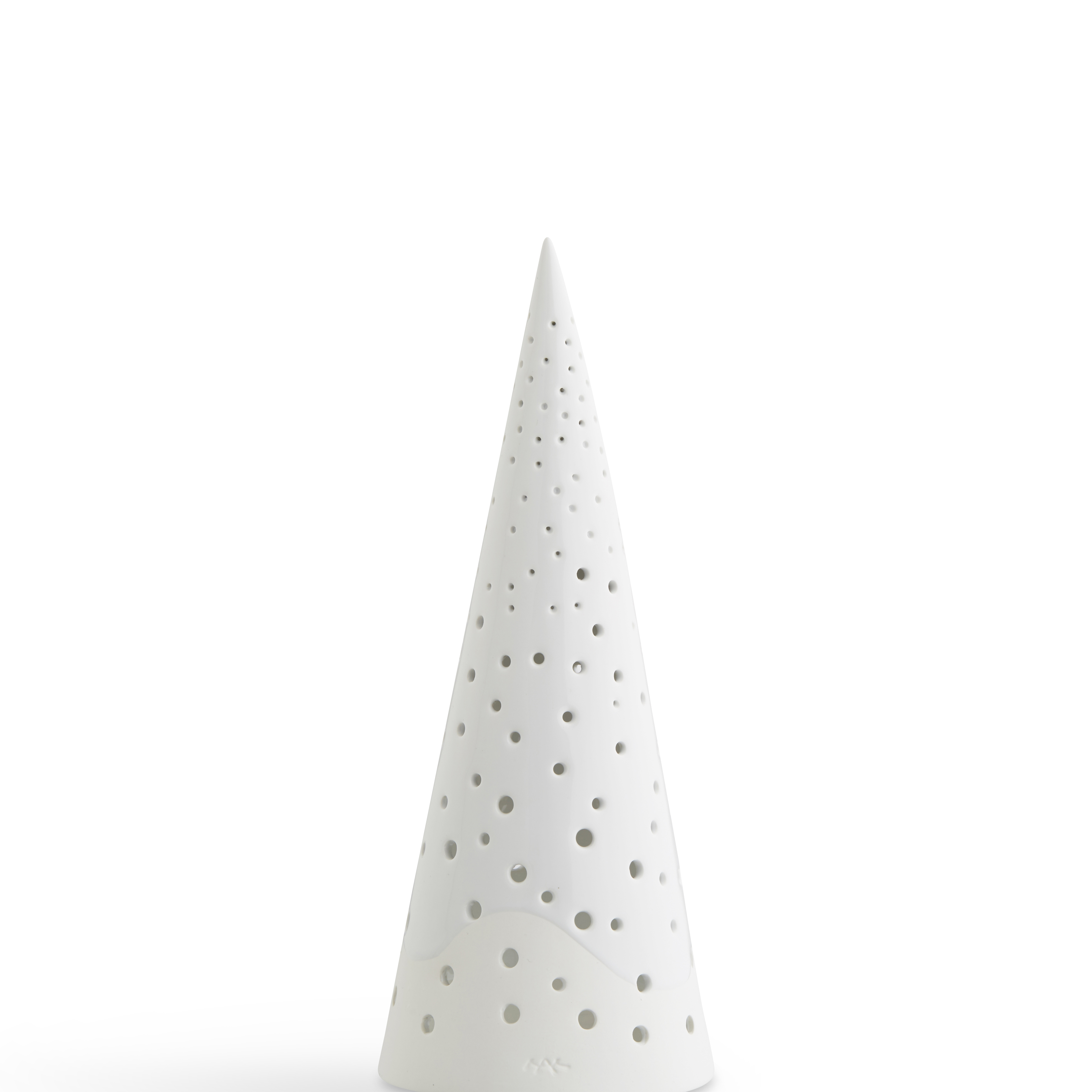 Kähler  Nobili Ceramic Cone Tealight Holder 25.5cm White