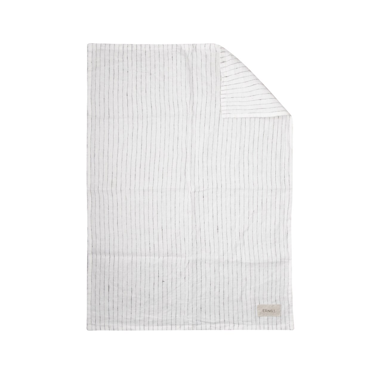 Ernst White Striped Linen Kitchen Towel