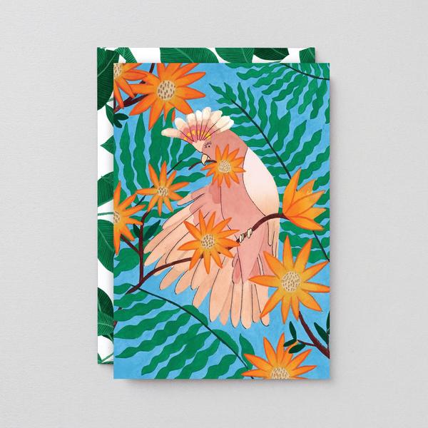 Wrap Tropical Bird Art Card