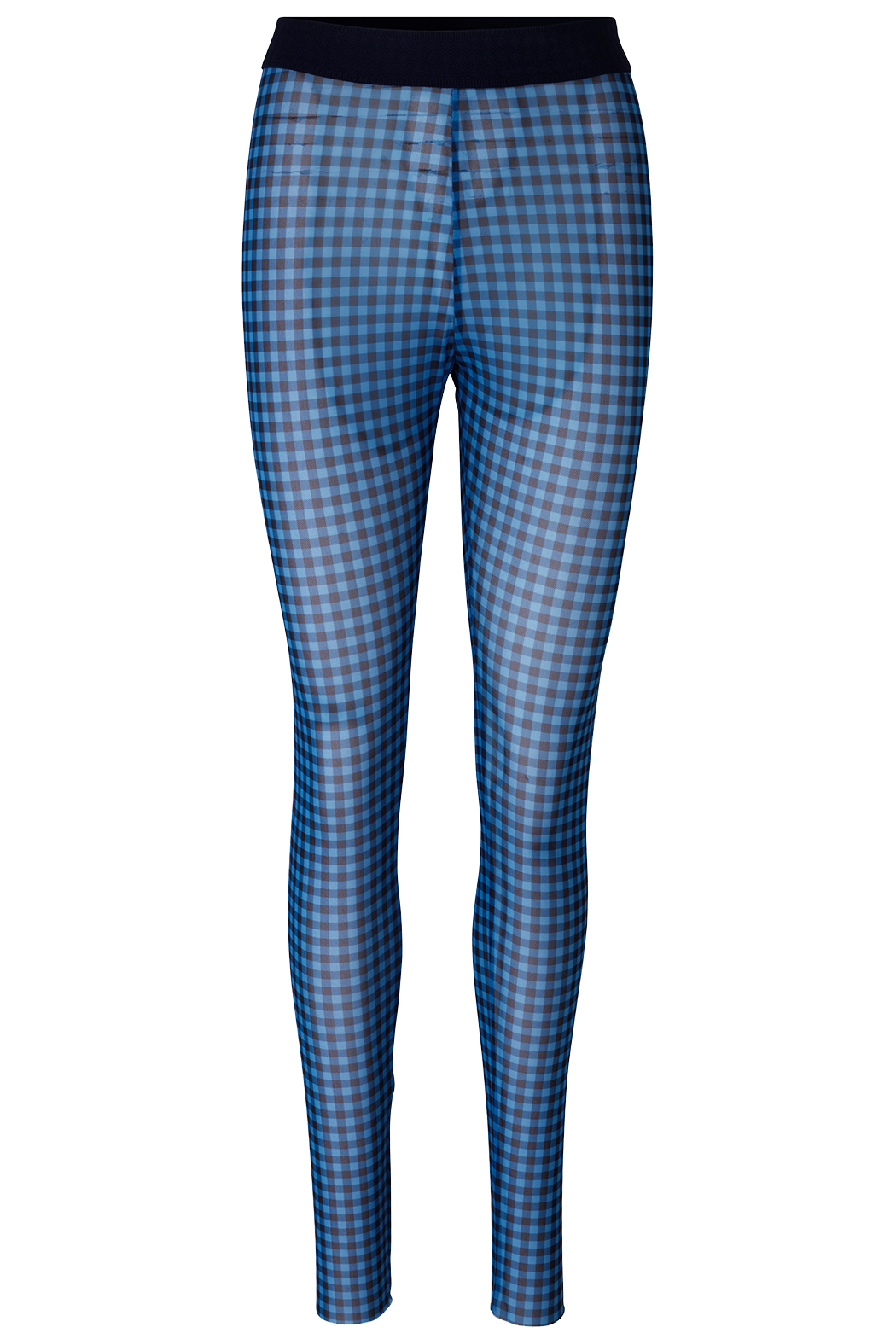 Jazzlyn Leggings - Blue Gingham Sustainable