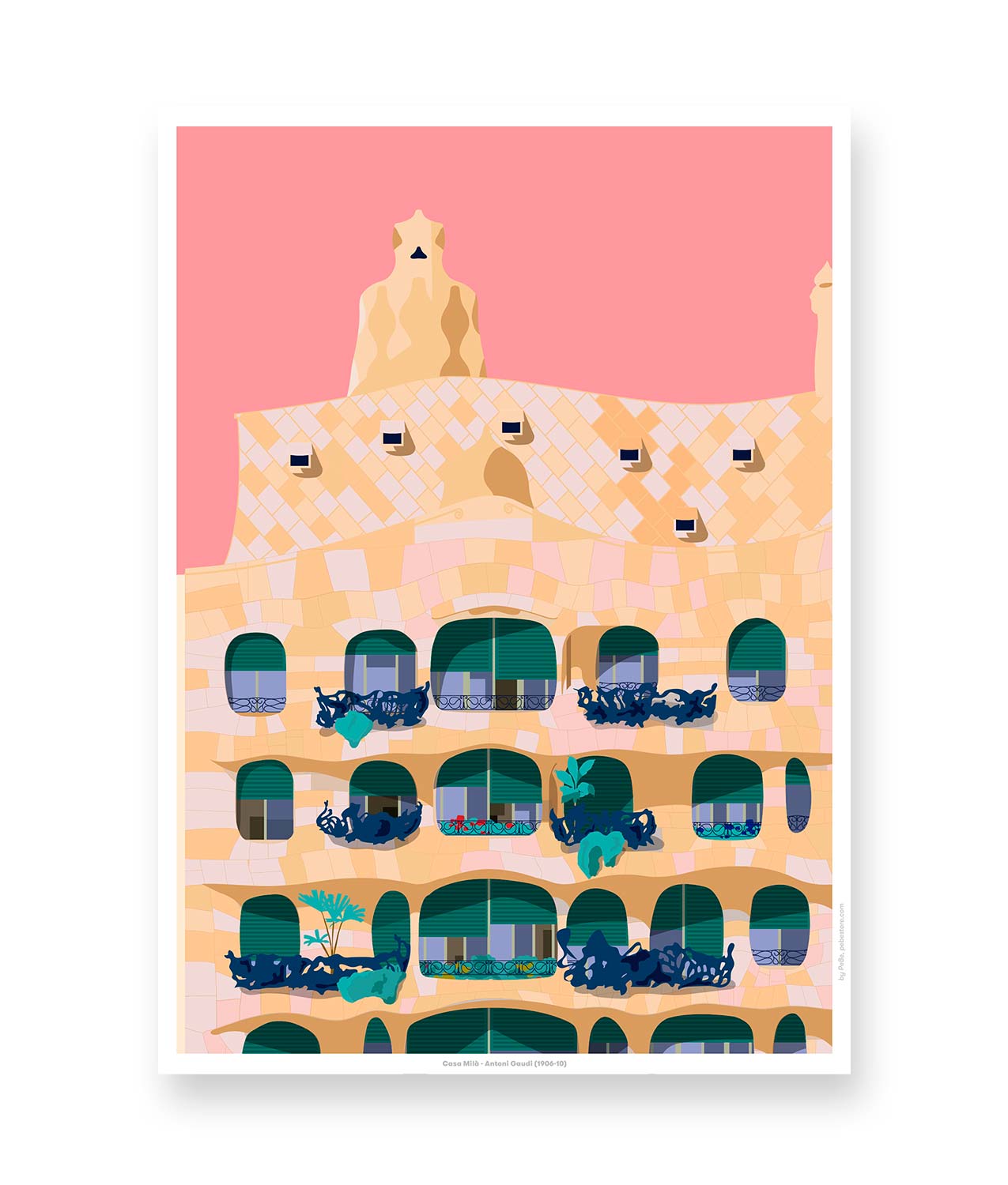 Casa Mila 3 A3 Print