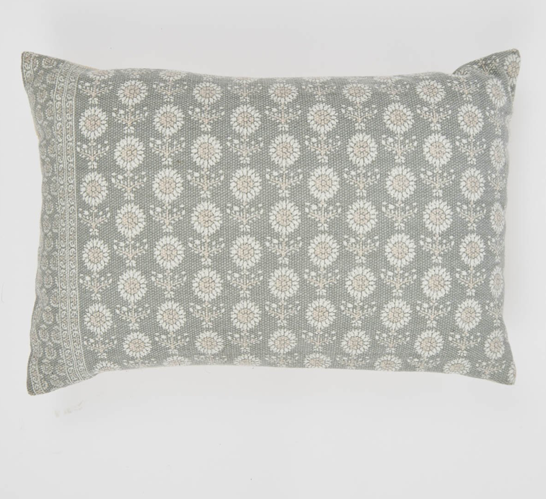 Weaver Green Jaipur Marigold Cushion Dove Grey/Shell 40x60cm