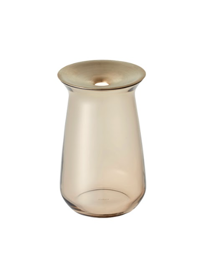 Kinto 80x130mm Brown Glass Luna Vase
