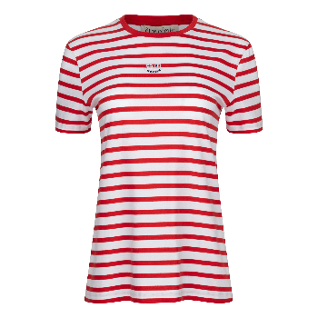 Etre Cecile Flag T-Shirt - Red Breton Stripe 