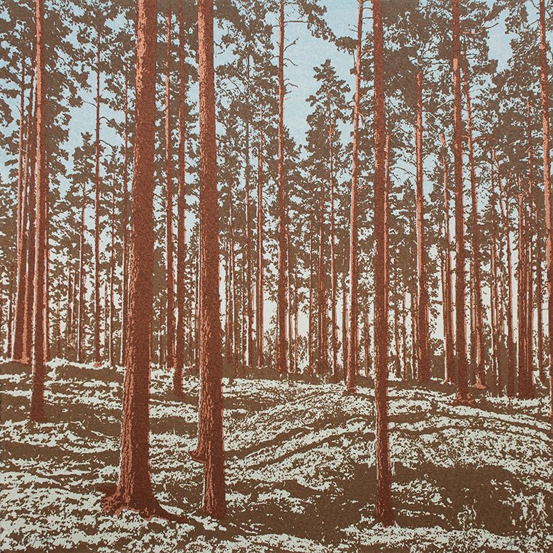 Anna Harley Swedish Pines Limited Edition Screen Print