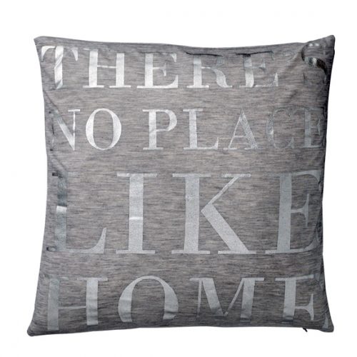 Bloomingville Grey and Silver Cotton Cushion