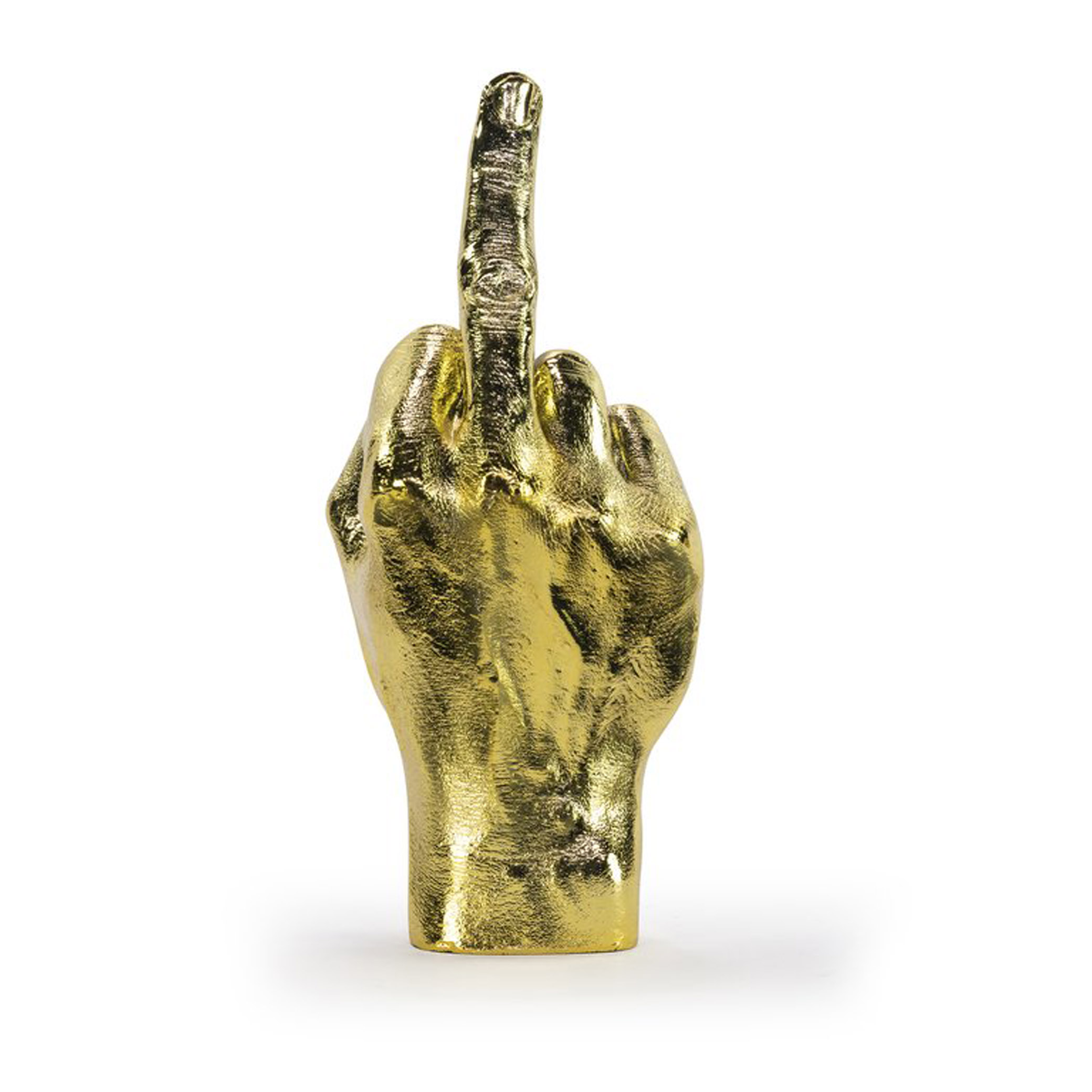 Bitten Design Gold The Finger Hand Sculpture