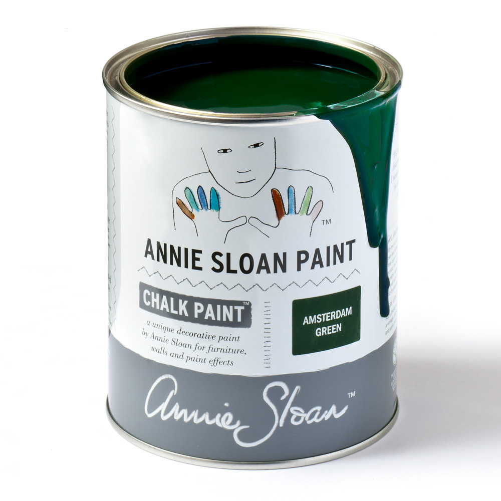 Annie Sloan Amsterdam  Green Chalk Paint - 1 Litre Tin