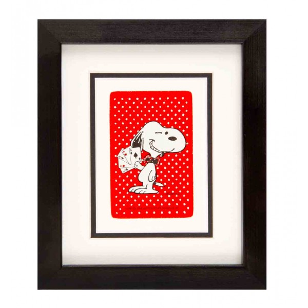 Snoopy Winking Framed