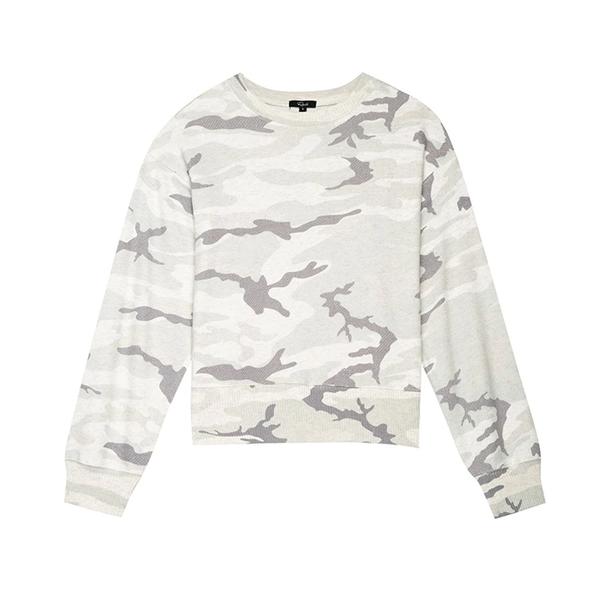 Neutral Grey and Tan Camouflage Ramona Sweater