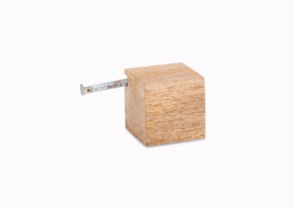 Nkuku Mango Wood Hansa Cube Ruler