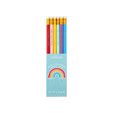 sass-and-belle-set-of-6-good-vibes-only-rainbow-pencils