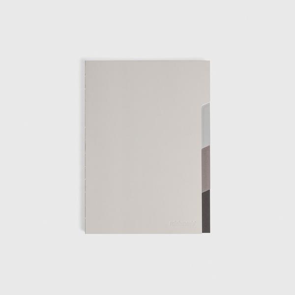 Tabbed Plain Notebook Grey