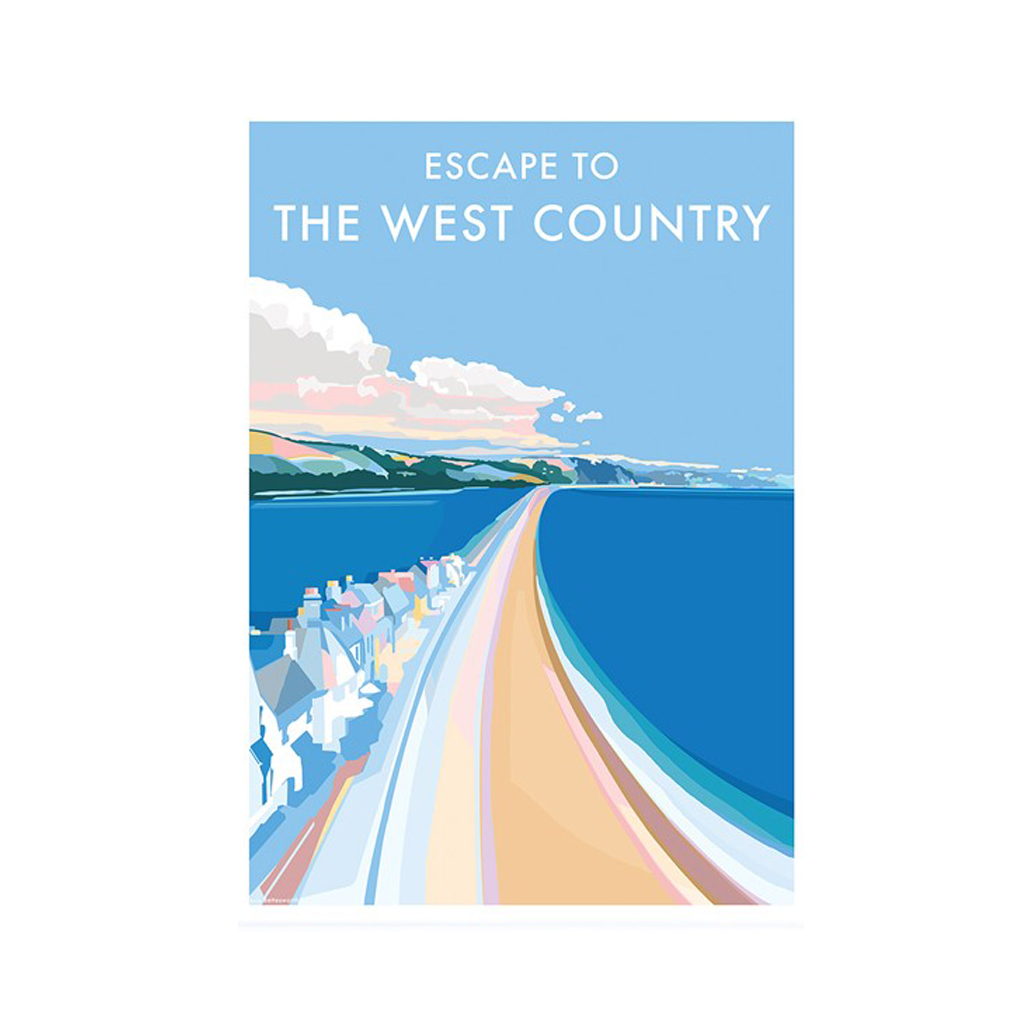 Becky Bettesworth Escape to the West Country A4 Print
