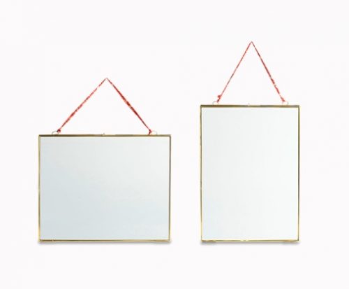 Nkuku 12x18 cm Brass and Glass Kiko Vertical Frame
