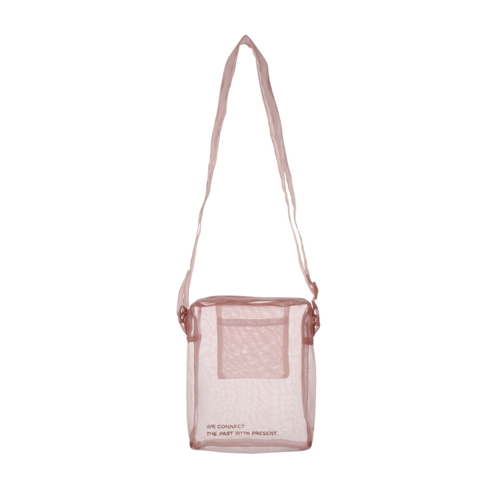 OIMU Sheer Silk(No-Bang) Mini Shoulder Bag in Pink