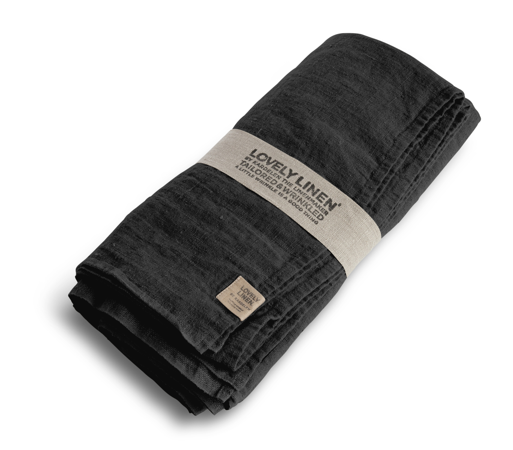 Lovely Linen 100% European Linen Table Cloth in Dark Grey (Size L)