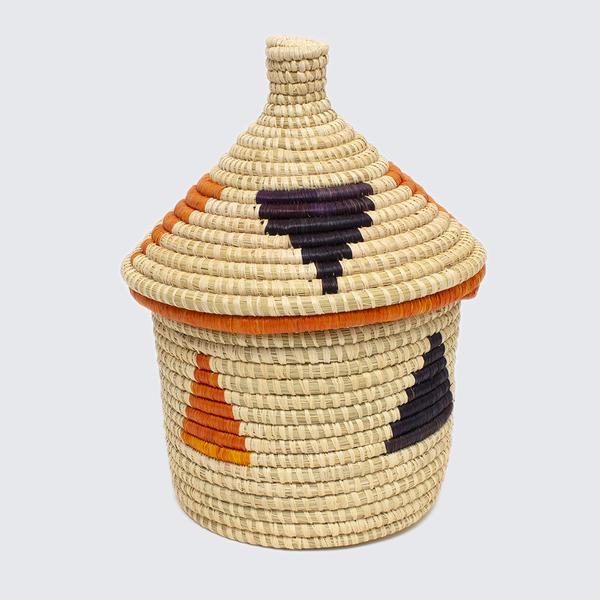 Uganda Craft Collection Basket Lidded Pot Eight