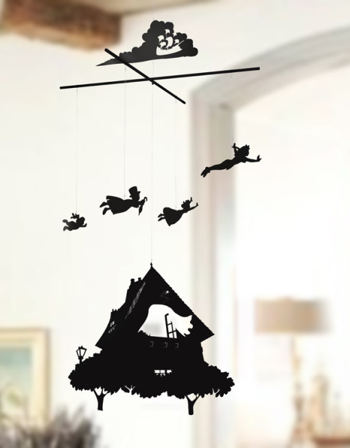 Perro Feo Workshop Silhouette Decorative Hanging Peter Pan Mobile