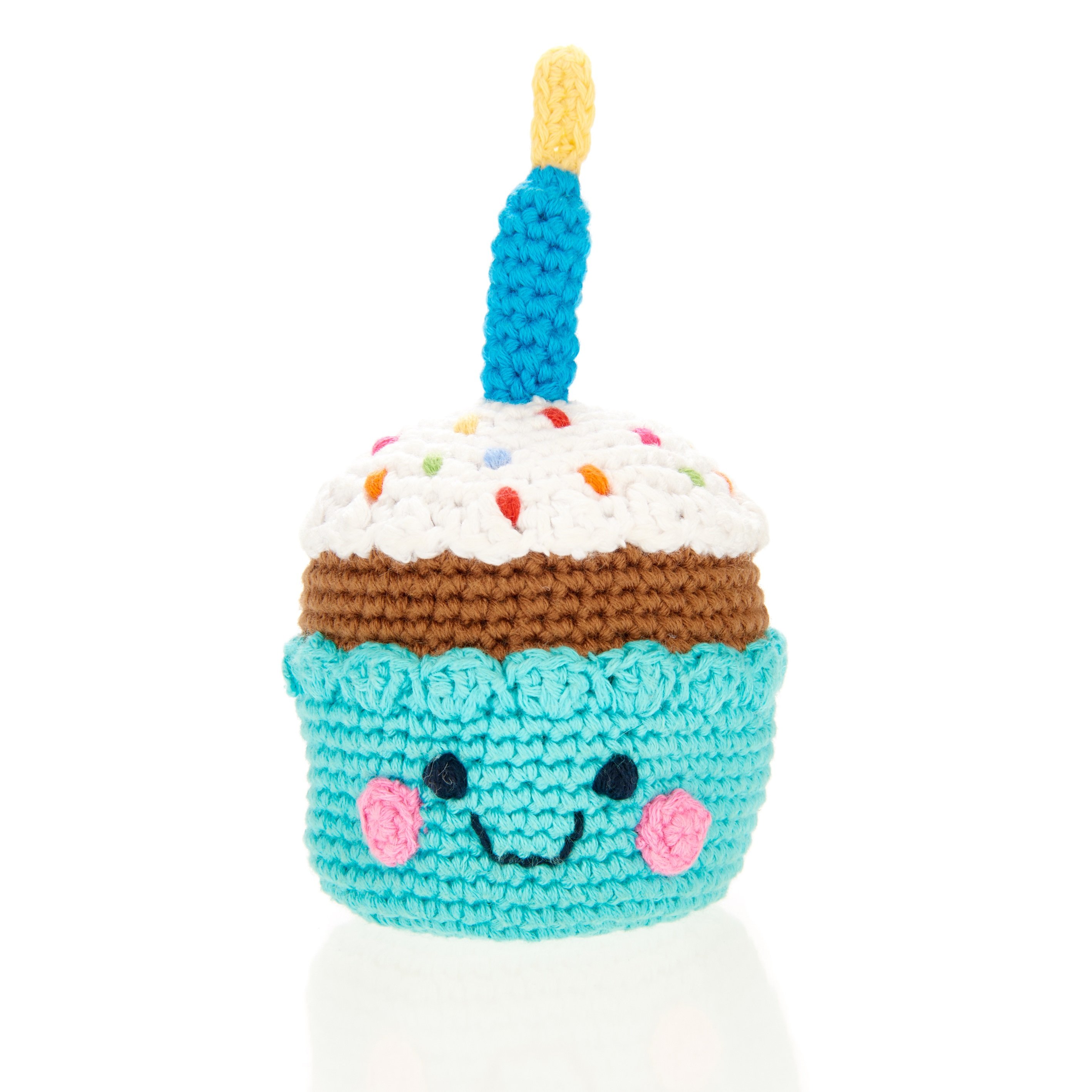 Cupcake With A Candle Rattle