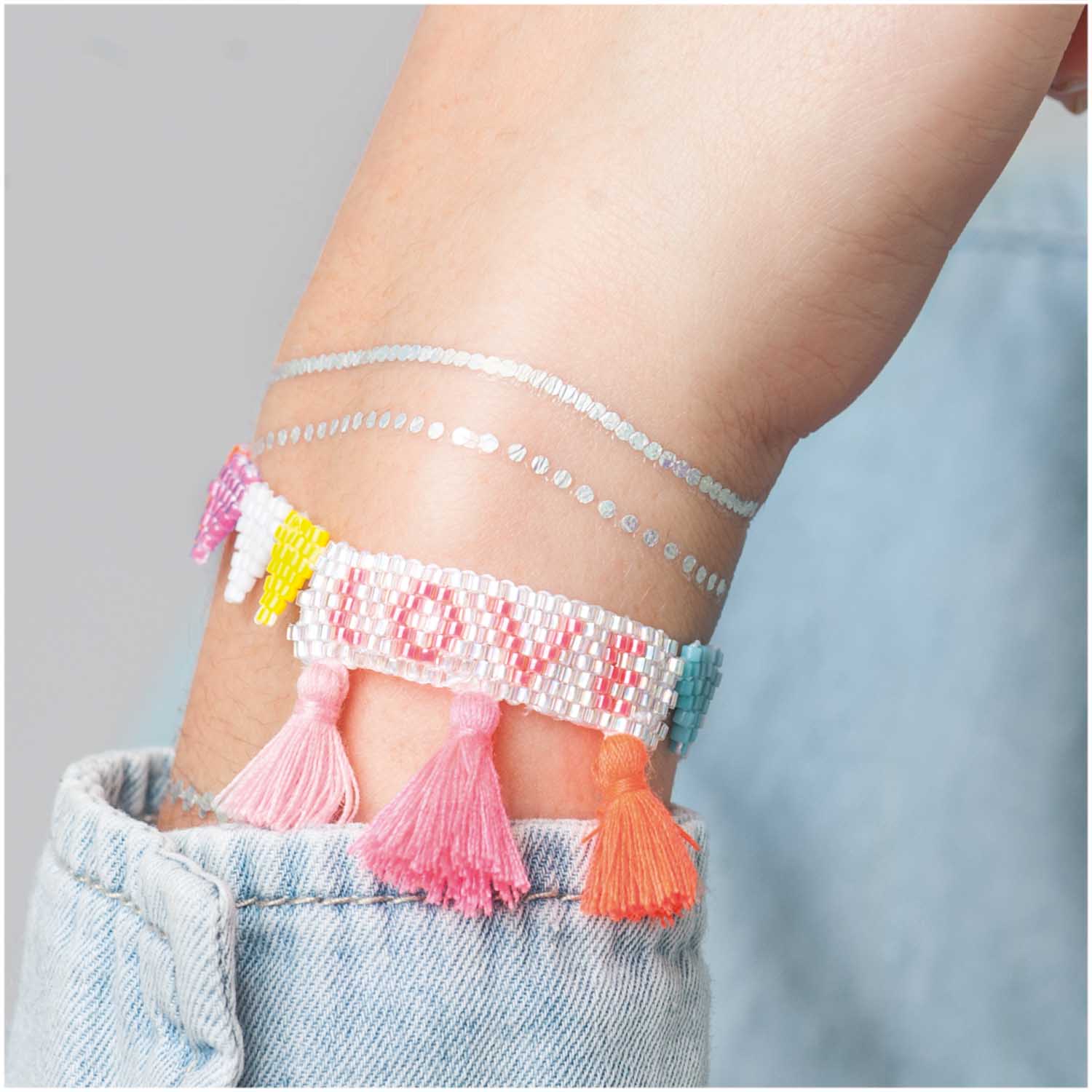 Kit Brick Stitch Love Bracelet Set