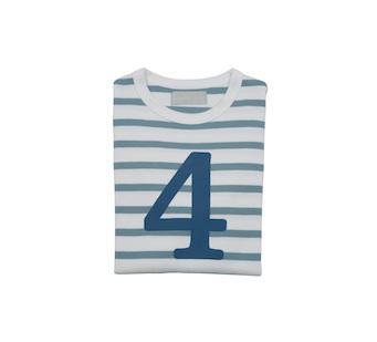 Breton Striped Number 4 T Shirt