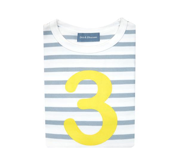 Breton Striped Number 3 T Shirt