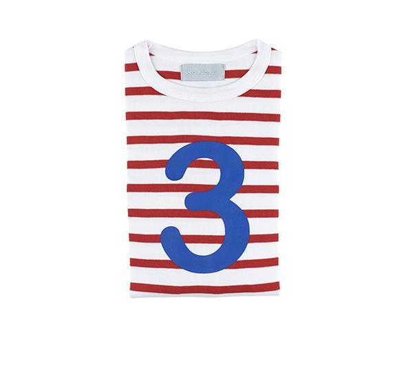 Breton Striped Number 3 T Shirt