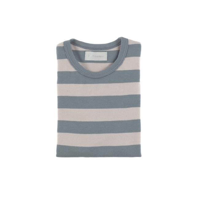 Slate and Stone Striped T Shirt