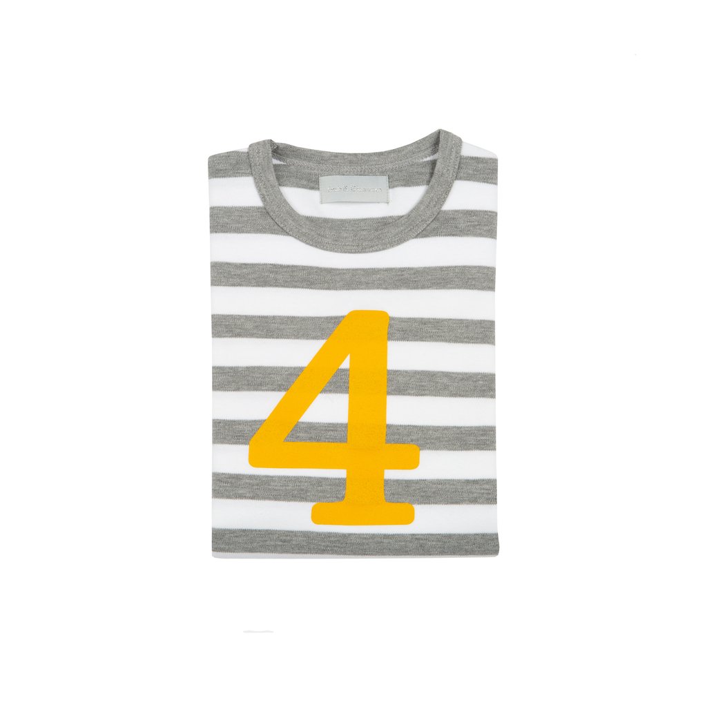 Breton Striped Number 4 T Shirt