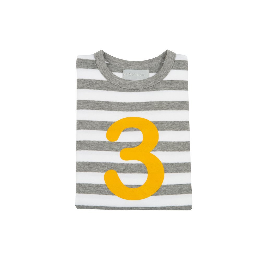 Breton Striped Number 3 T Shirt