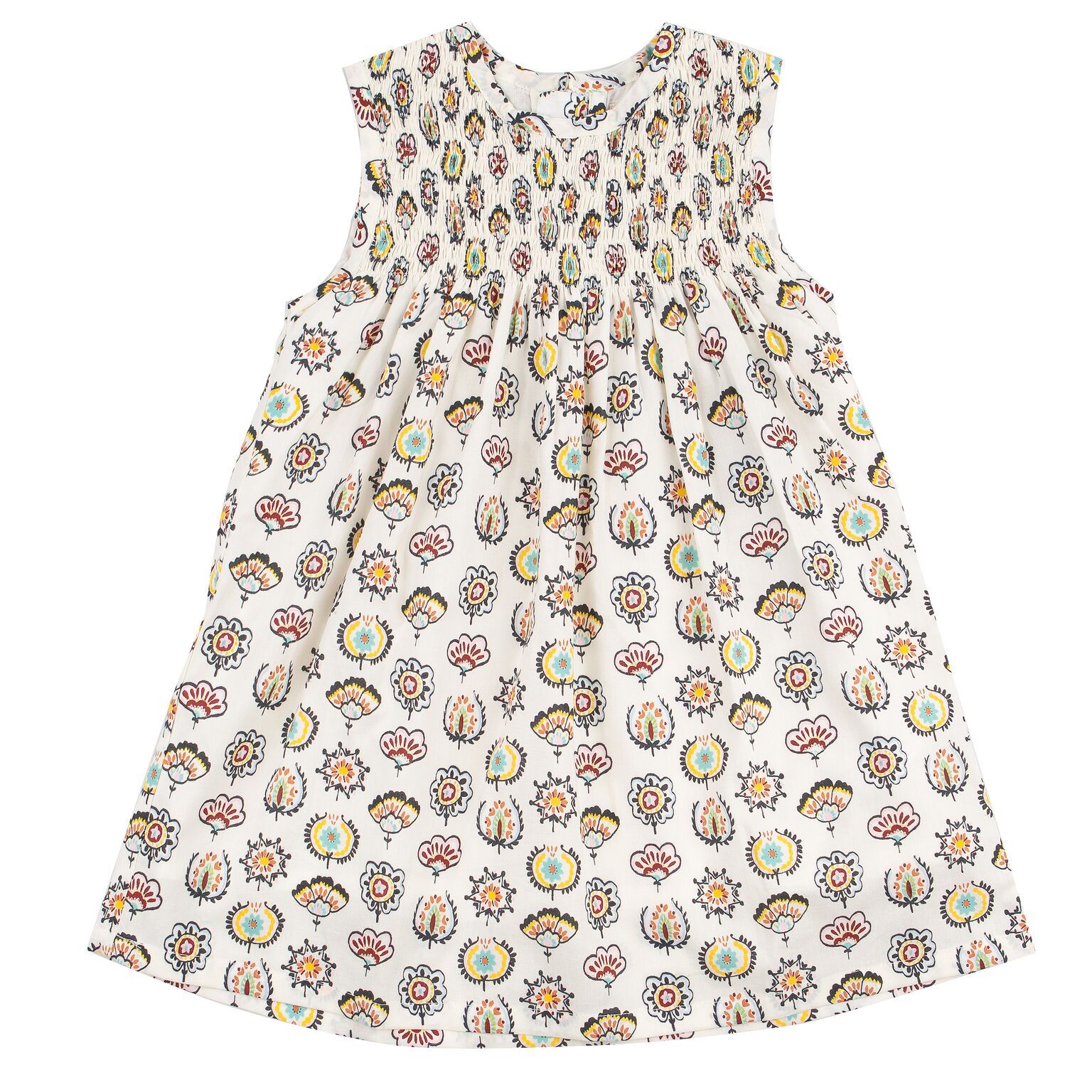 Pigeon Sleeveless Smock Dress