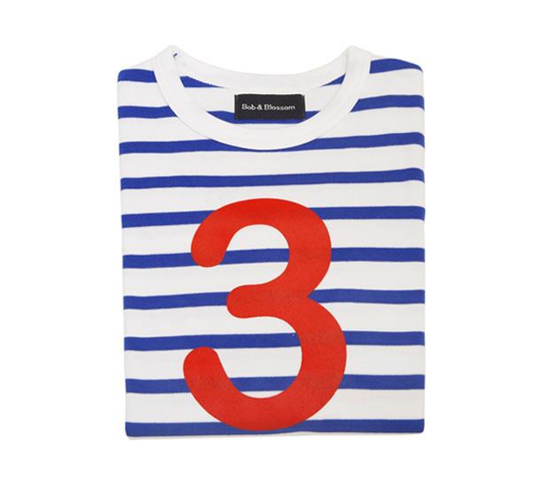 Breton Striped Number 3 T Shirt