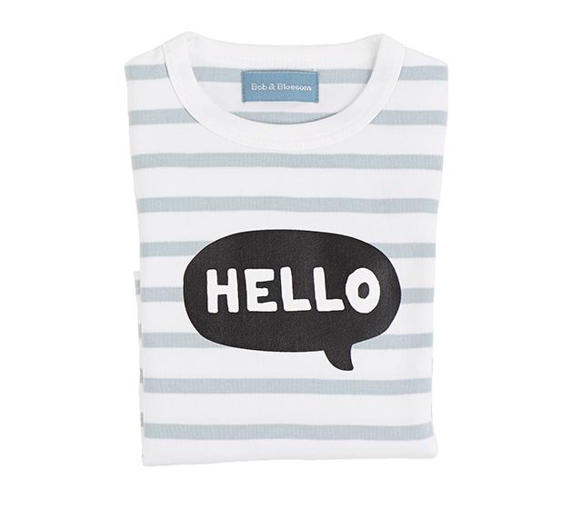 Breton Striped Hello T Shirt