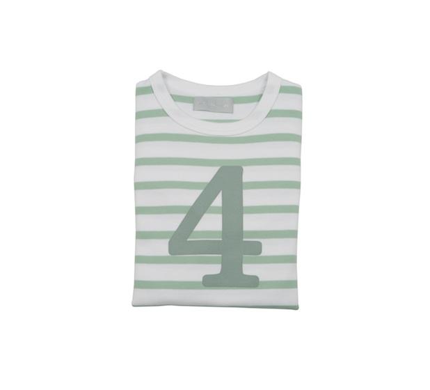 Breton Striped Number 4 T Shirt