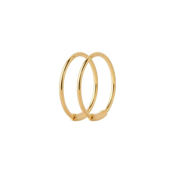 Maria Black | Basic 12 Hoop Earring Pair | 18k Gold