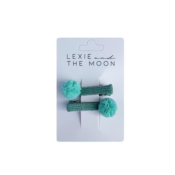 Hair Clip Pom Pom Mint