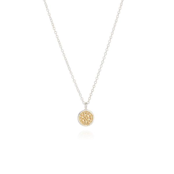 Silver Gold Classic Small Disc Necklace